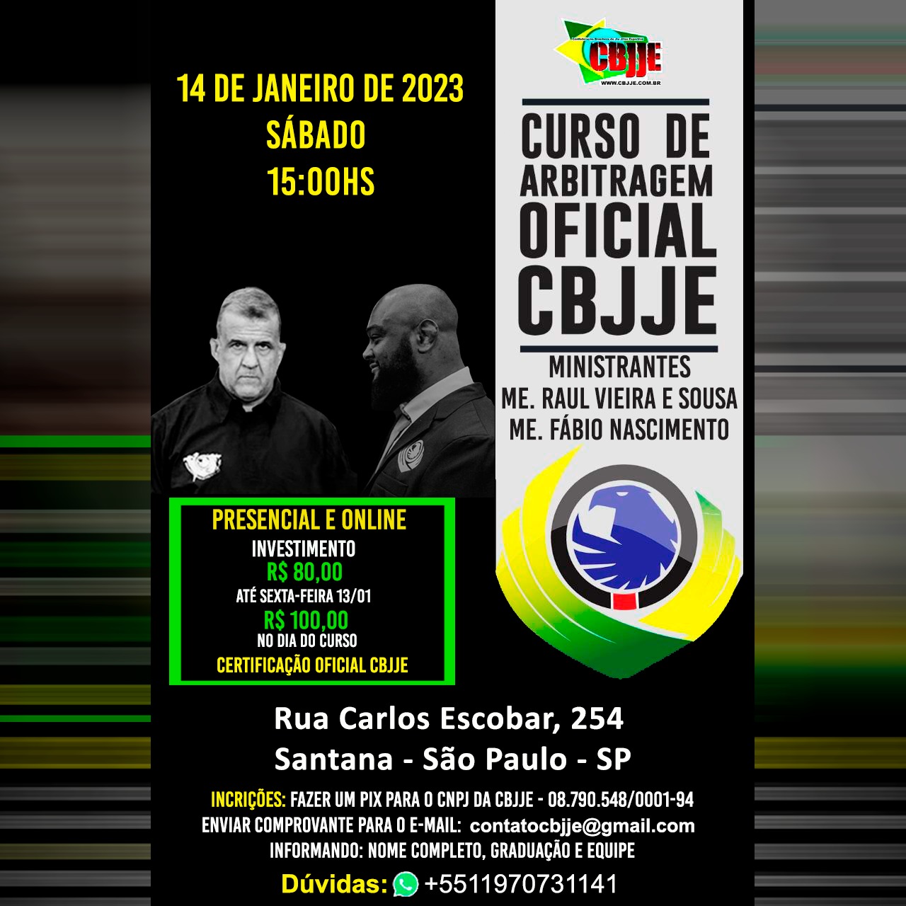 CURSO OFICIAL DE ARBITRAGEM CBJJE – 2023